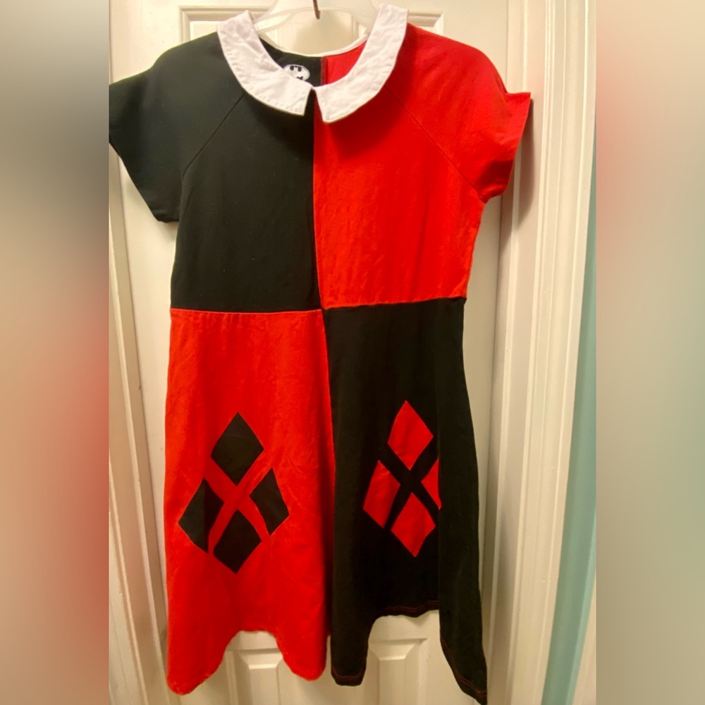 ENC Harley Quinn Peter Pan Collared Skater Dress